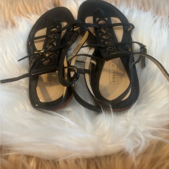 BLACK COACH AVIATORS, SIZE 6. - Picture 2 of 6